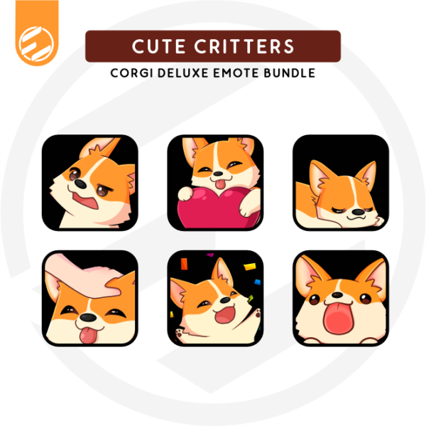 Cute Critters - Chloé the Corgi Deluxe Emote Pack