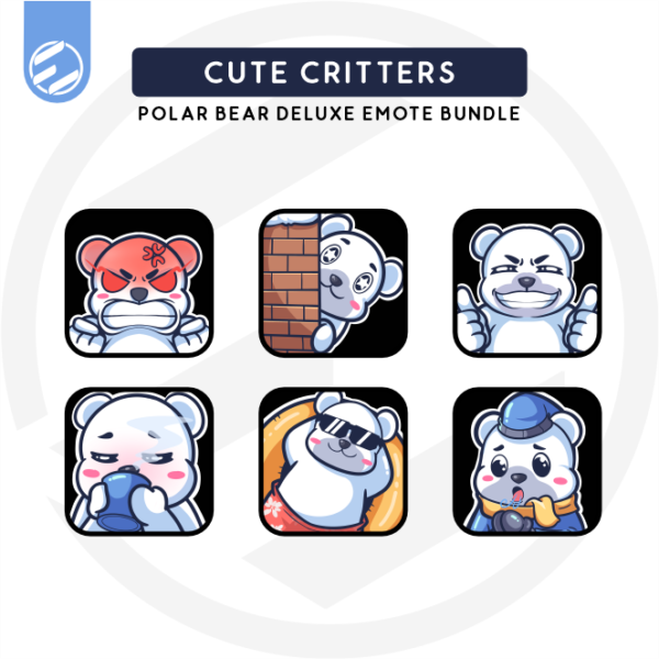 Cute Critters - Oso the Polar Bear Deluxe Emote Pack