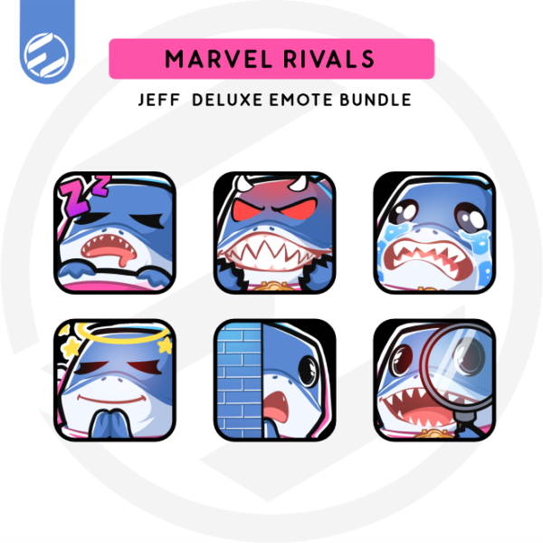 Marvel Rivals - Jeff the Landshark Deluxe Emote Pack