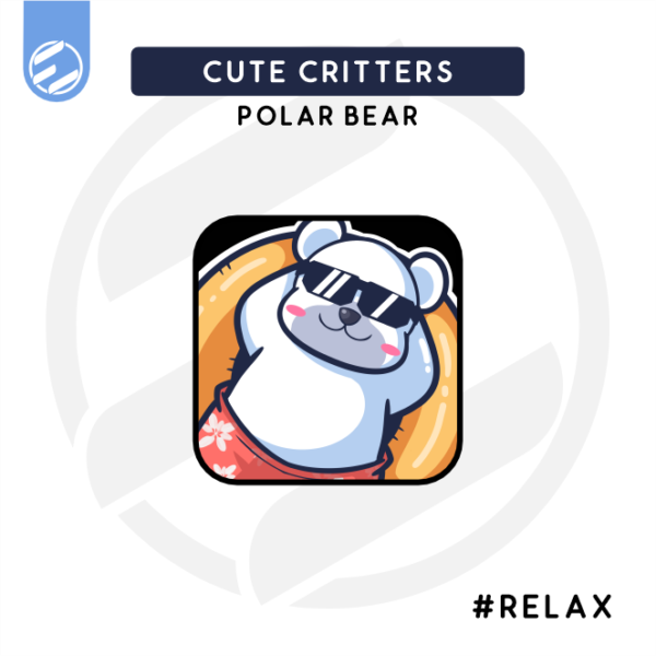 Cute Critters - Oso the Polar Bear “Relaxing” Emote