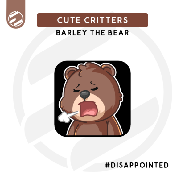 Cute Critters – Barley the Bear "Disappointed" Twitch Emote