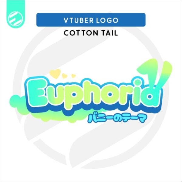 Cotton Tail – Customizable VTuber Logo for Twitch & YouTube
