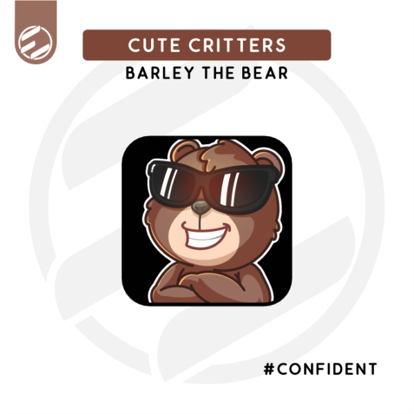 Cute Critters – Barley the Bear "Confident" Twitch Emote
