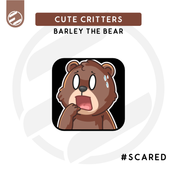Cute Critters – Barley the Bear "Scared" Twitch Emote