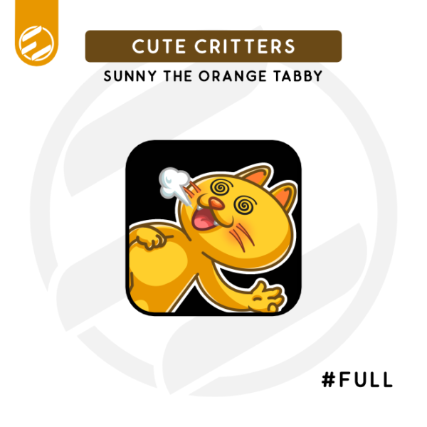 Cute Critters – Sunny the Orange Tabby "Full" Twitch Emote