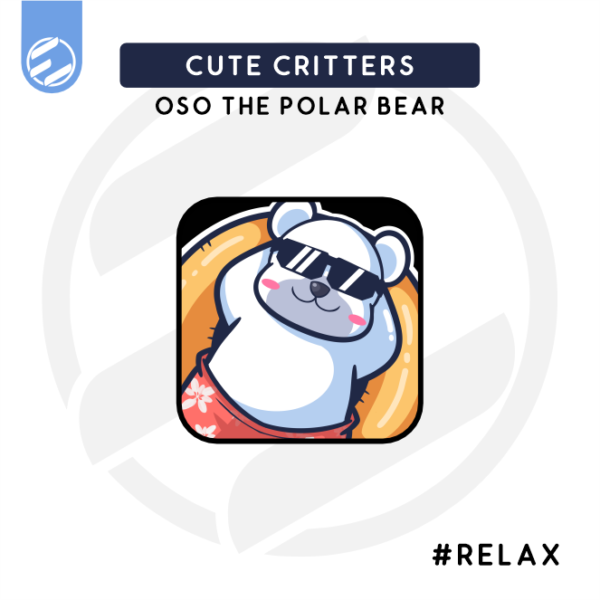 Cute Critters – Oso the Polar Bear "Relax" Twitch Emote
