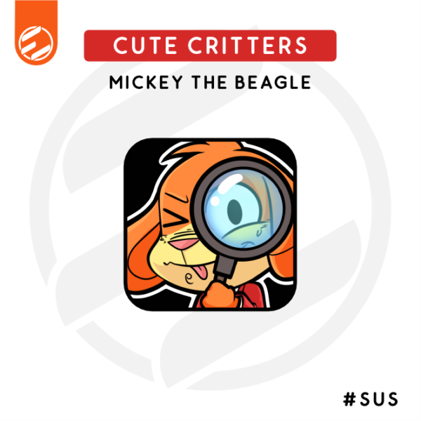 Cute Critters – Mickey the Beagle "Sus" Twitch Emote